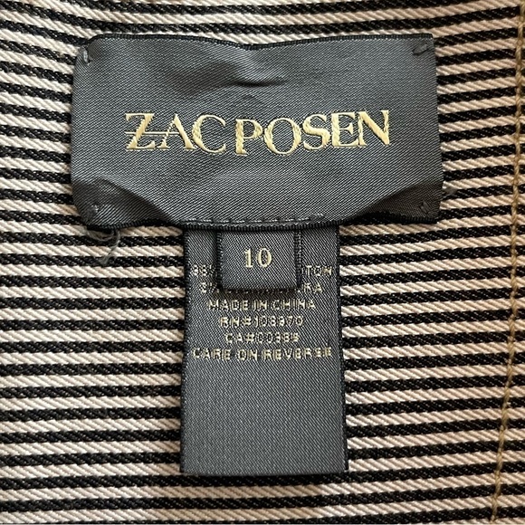 Zac Posen Manor Sweetheart Stripe Dress Size 10 NWT - Picture 7 of 11